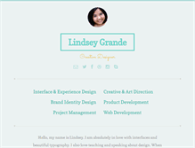 Tablet Screenshot of lindseygrande.com